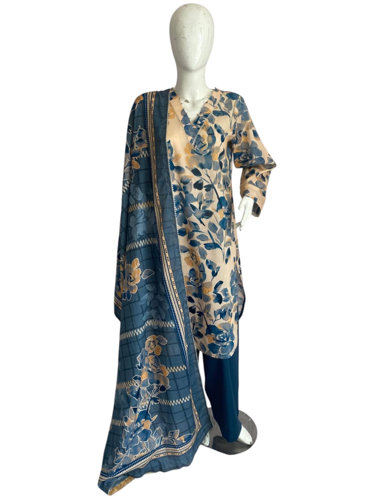 Watercolour Printed 3-Piece Lawn