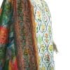 Multicoloured Flowers on White Chikarkaari 3pcs (lace embellished neckline) - Image 2