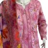Pink 3 pcs Chickenkari Printed Lawn - Image 4